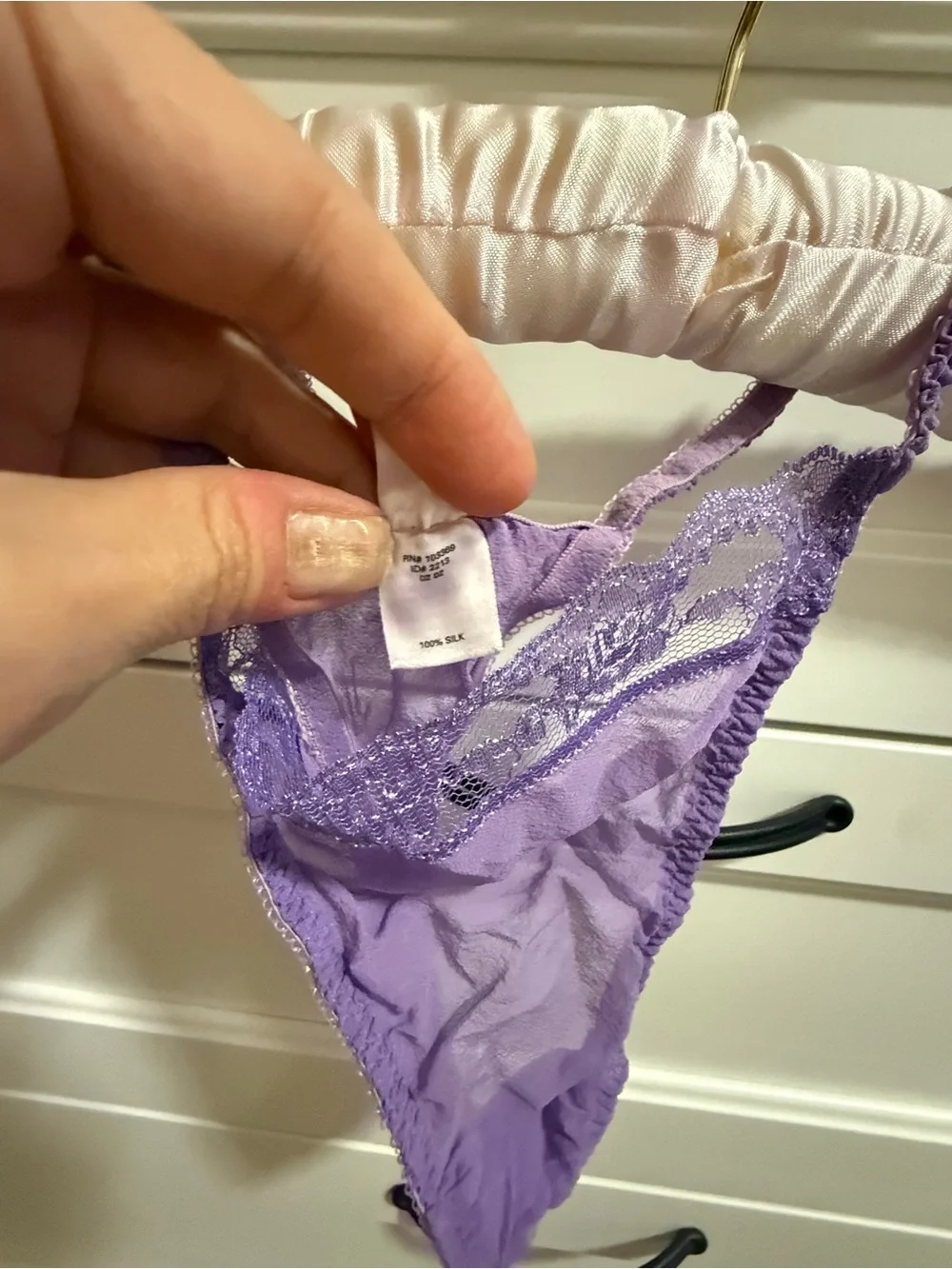 Victoria’s Secret EUC Vintage Gold Label Silk Lavender Chemise Set S